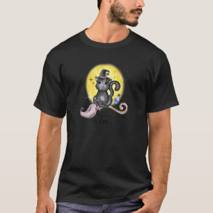 Camiseta Halloween Fly Away Conmigo Moon Black Cat