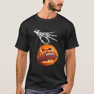 Camiseta Halloween Football Funny Football Pumpkin Lover