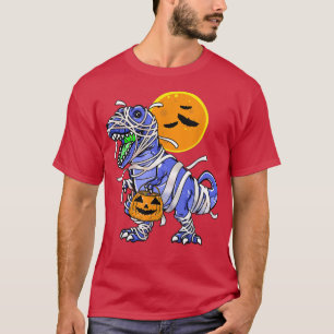 Camiseta Halloween for Boys Dinosaur T rex Mummy Pumpkin 12
