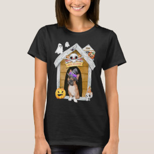 Camiseta Halloween Frenchie Dog Witch Hauned House