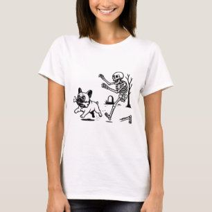 Camiseta Halloween Frenchie Skeleton Digital File, Cute Hal