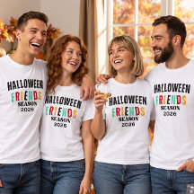Camiseta Halloween Friends Crew 2026