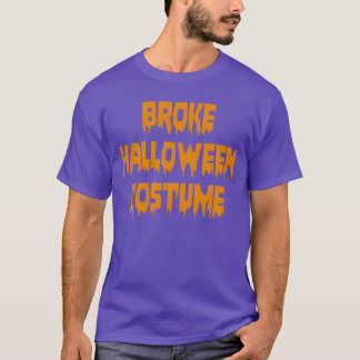 Camiseta Halloween Funny Broke Halloween Costume retro