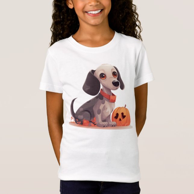 Camiseta Halloween Funny Dachshund (Anverso)