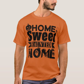 Camiseta Halloween Funny Hogar Dulce Abusado Hogar