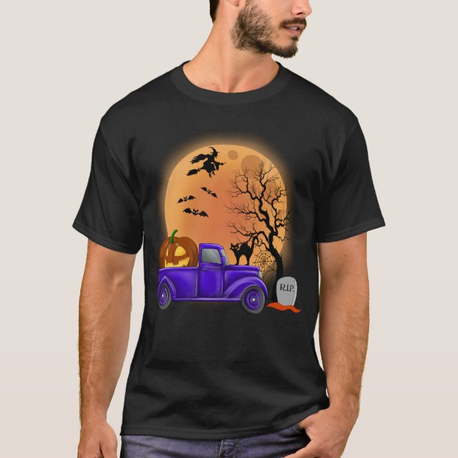 Camiseta Halloween Funny Monsters Pumpkin Wistkin (Anverso)