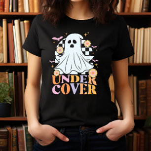 CAMISETA HALLOWEEN FUNNY RETRO GHOSOST BAJO TAPA