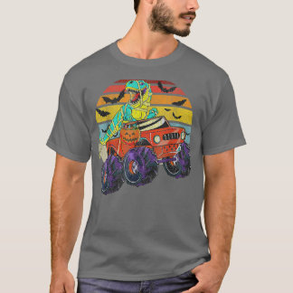 Camiseta Halloween Funny Skeleton Riding Mummy Dinosaur T r