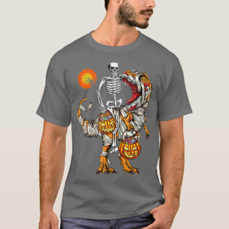 Camiseta Halloween Funny Skeleton Rimmy Dinosaur T R