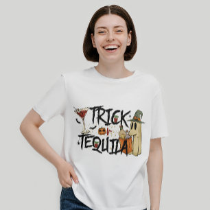 CAMISETA HALLOWEEN FUNNY TRICK O TEQUILA QUOTE