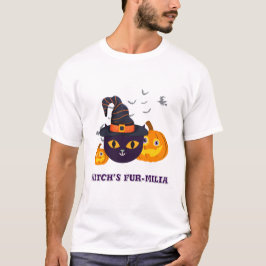 Camiseta Halloween fur-miliar de bruja