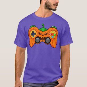 Camiseta Halloween Gamer controlador de calabaza Video Game