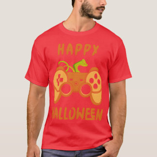Camiseta Halloween Gamer Feliz chica de Juegos de Halloween