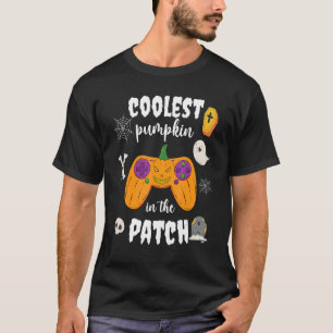 Camiseta Halloween Gamer La Calabaza Más Cooler En El Corch