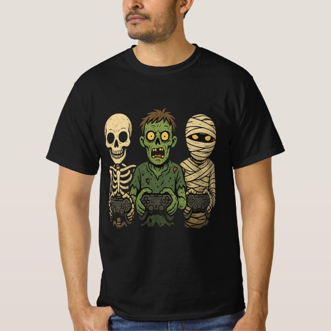 Camiseta Halloween Gamer Squad (Anverso)