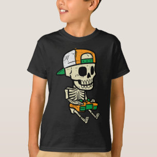 Camiseta Halloween Gaming Skeleton Costume Gamer Niños