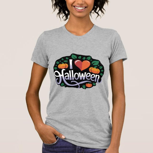 Camiseta Halloween Garden para mujer (Anverso)