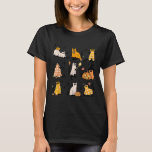 Camiseta Halloween Gates Negro Fantasmas Mujeres Chicas Ki