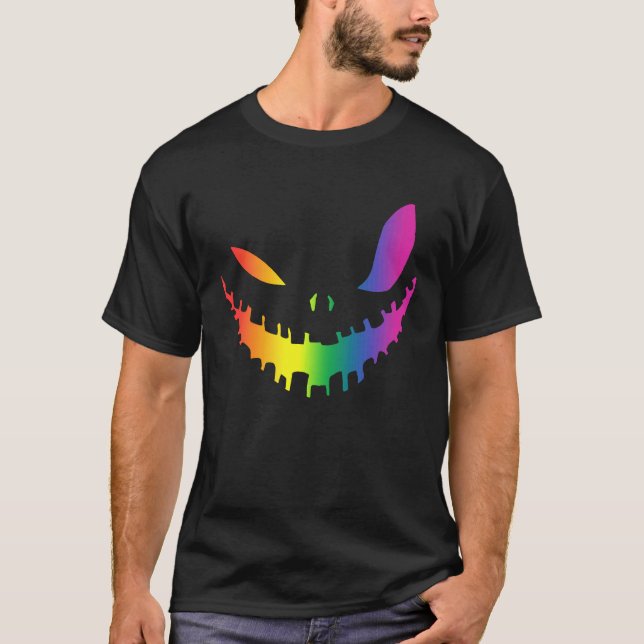 Camiseta Halloween Gay Lesbians Orgullo de calabaza LGBT Or (Anverso)