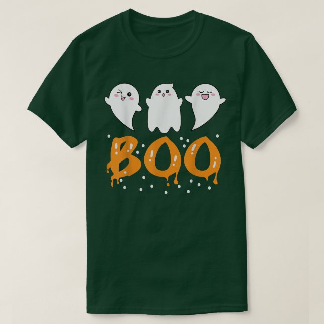 Camiseta Halloween Ghost Boo Cute (Diseño del anverso)