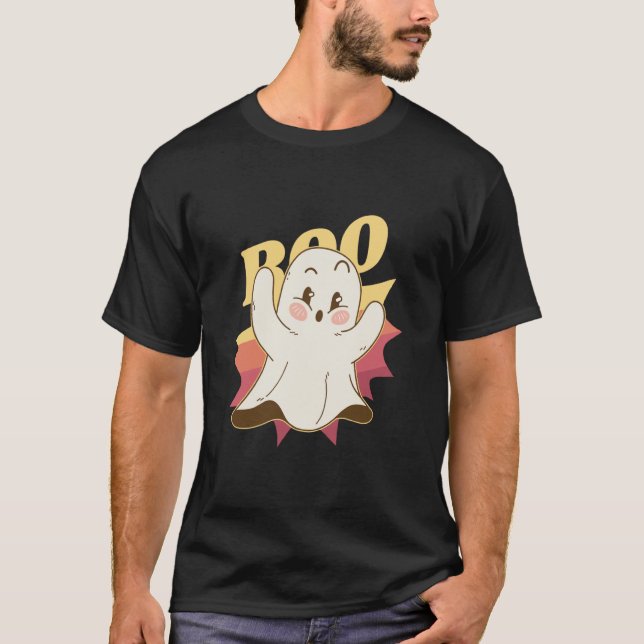 Camiseta Halloween Ghost Boo Cute (Anverso)