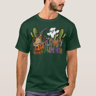 Camiseta Halloween Ghost Boo Howdy Spooky Season Western Co