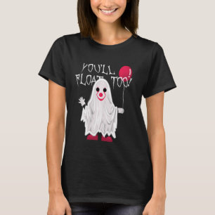 Camiseta Halloween Ghost Clowe Disstume Balón Horror T Shi