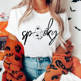 Camiseta Halloween Ghost , Funny Halloween Shirts for Girls