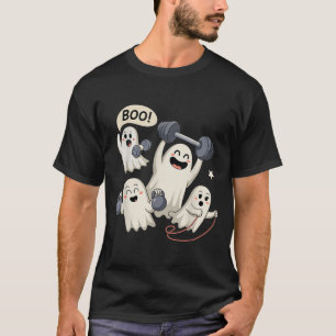 Camiseta Halloween Ghost Gym Walloween Fitness Halterofilia