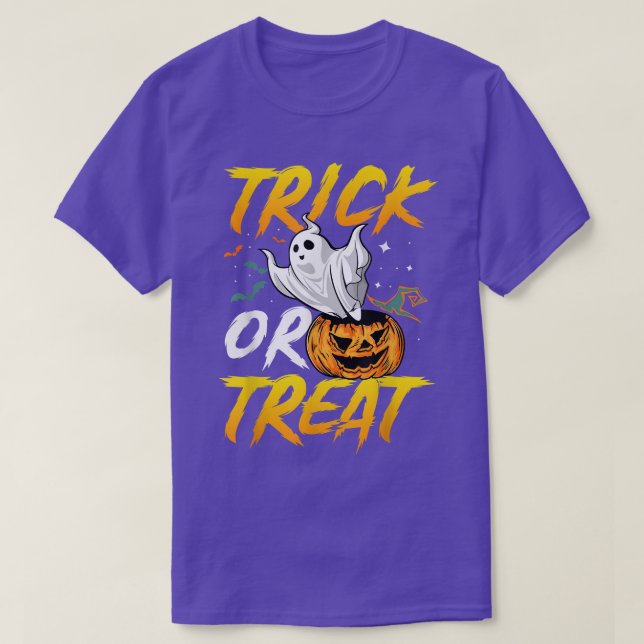 Camiseta Halloween Ghost Scary Pumpkin Boys Chicas niños ab (Diseño del anverso)