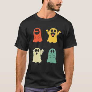 Camiseta Halloween Ghost Scary Vintage Retro Halloween Co