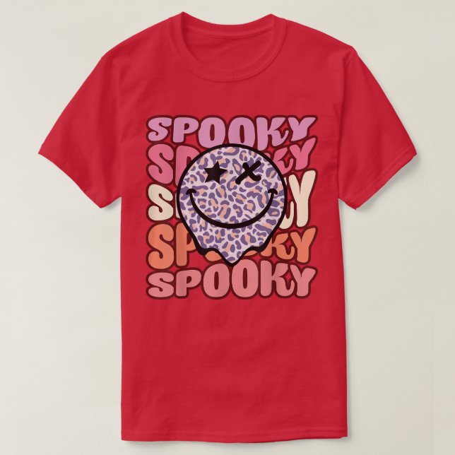 Camiseta Halloween Ghost Spooky Happy Season 2022 Retro (Diseño del anverso)