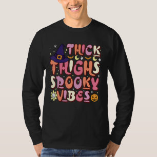 Camiseta Halloween Ghost Thick Things Spookokie Vibes Tempo