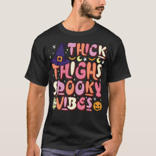 Camiseta Halloween Ghost Thick Things Spookokie Vibes Tempo