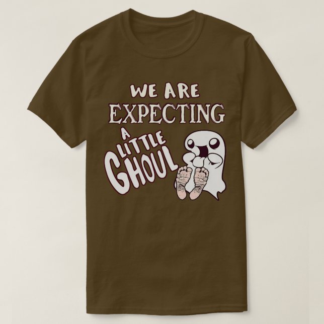 Camiseta Halloween Ghoul Gender Reveal Pregnancy Announceme (Diseño del anverso)