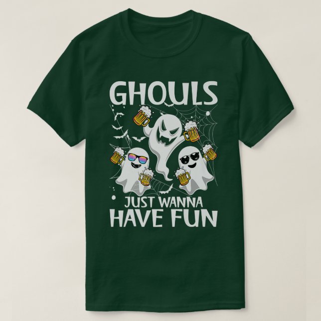 Camiseta Halloween Ghoul solo quiere divertirse con los fan (Diseño del anverso)