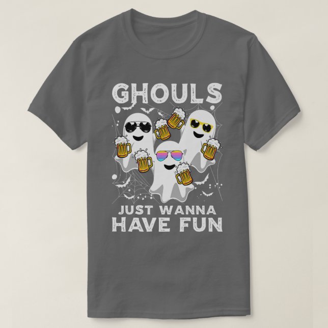 Camiseta Halloween Ghoul solo quiere divertirse con los fan (Diseño del anverso)
