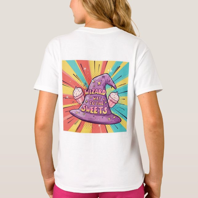 Camiseta Halloween Girly - el camino a los dulces (Reverso)