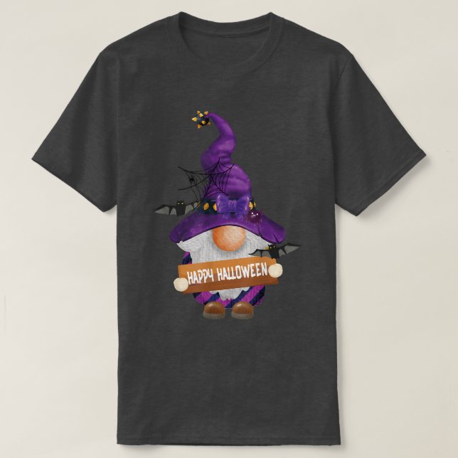 Camiseta Halloween Gnome lindo Gnome Halloween Disstume (Diseño del anverso)