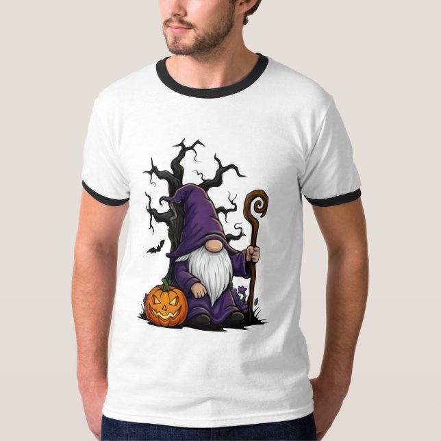 Camiseta Halloween Gnome Ringer T-Shirt (Anverso)