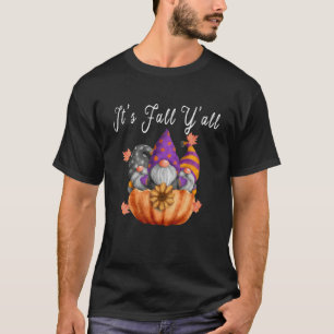 Camiseta Halloween Gnomes Cute Calabaza de Otoño Cae Gracio