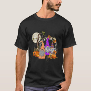 Camiseta Halloween Gnomes Cute Calabaza de Otoño Cae Gracio