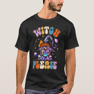 Camiseta Halloween Gnomes Cute Witch Autumn Pumpkin Fall