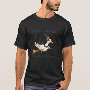 Camiseta Halloween Goose Lovers Witch T
