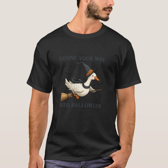Camiseta Halloween Goose Lovers Witch T (Anverso)