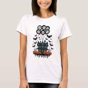 Camiseta Halloween Gótico espeluznante - Casa embrujada