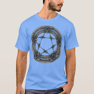 Camiseta Halloween gótico Pentagram Feliz Halloween