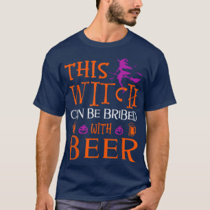 Camiseta Halloween Gracioso Esta Bruja Puede Ser Sobornada 