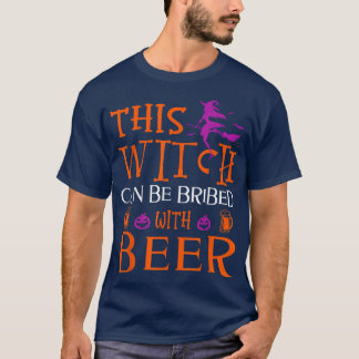 Camiseta Halloween Gracioso Esta Bruja Puede Ser Sobornada