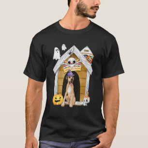 Camiseta Halloween Great Dane Dog Witch Hauned House
